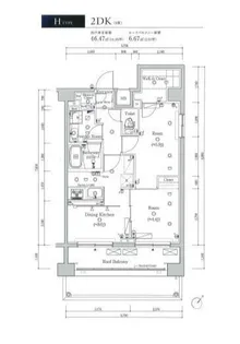 スカイコートヴィスタ隅田公園【6階】の間取り
