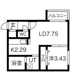 タルト南郷【2階】の間取り