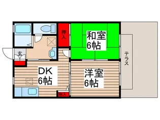 エスポワールK【1階】の間取り