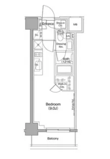 ザ・パークハビオ西大井【4階】の間取り