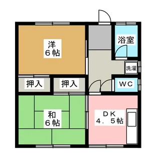 小山アパート【2階】の間取り