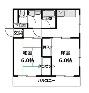 笹木コーポ【3階】の間取り