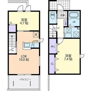 ラ・ルーチェ II【2階】の間取り