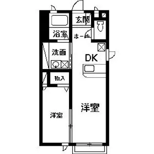 メトロプラザA【1階】の間取り