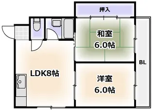 メゾングレイン【5階】の間取り