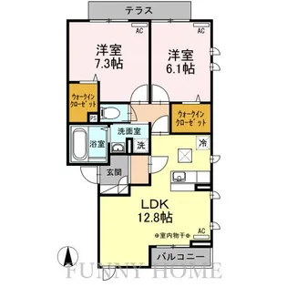 東京都杉並区成田西2【アパート】の間取り