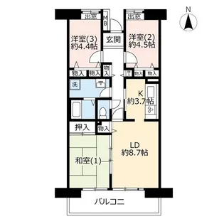 UR戸田【12階】の間取り