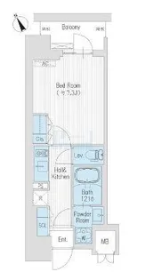 ハレマカニ御苑【7階】の間取り