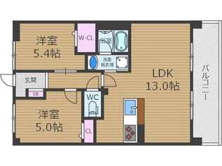 アクアプリータ3【2階】の間取り