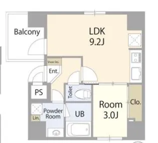 ル・ジュジュヨコハマ【9階】の間取り