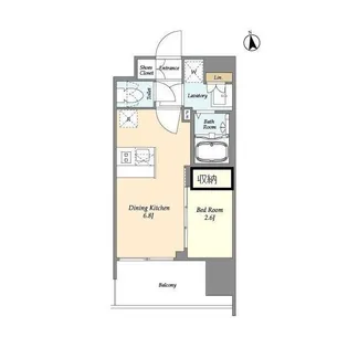 CAVANA西大島【6階】の間取り