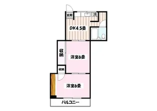 石鐘マンション【2階】の間取り
