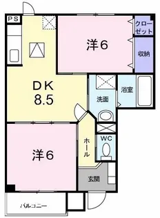 RisingSunGarden【1階】の間取り