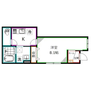 スプリングハウス【1階】の間取り