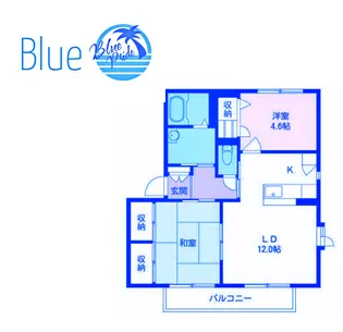 レルロードWEST【2階】の間取り