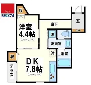 Russet Squareの間取り