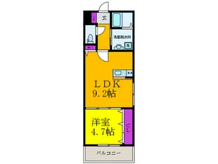 コンフォ-ル野中南【1階】の間取り