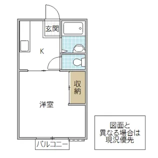 千波ビューハイツ【2階】の間取り