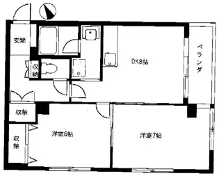 ニューハイツ本郷町【3階】の間取り
