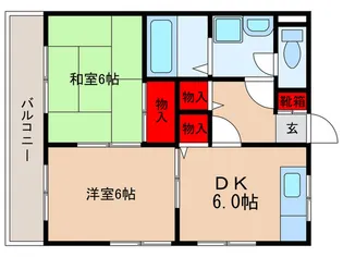 グリーンハウス3【1階】の間取り