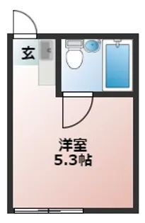 コーポ花小金井【1階】の間取り