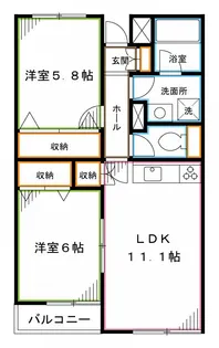 中野坂上ウイング【2階】の間取り