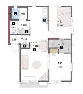 サンハイツ日向A【1階】の間取り