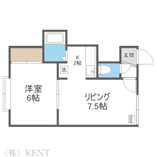 クレバーコート【1階】の間取り