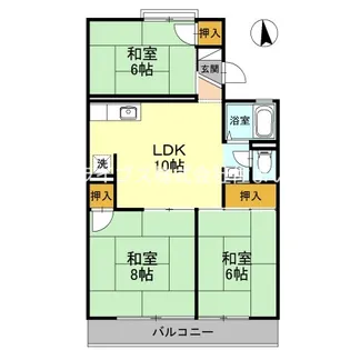 ラエスタシオン1C【2階】の間取り