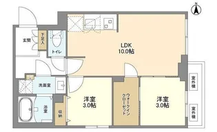 ウェルスクエア新高円寺【1階】の間取り