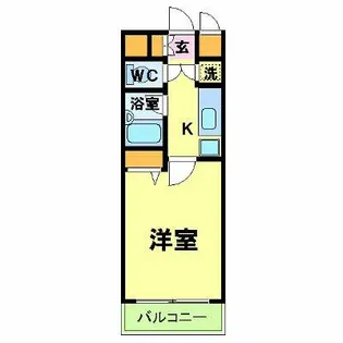 エルフラット高輪台【1階】の間取り