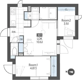 SUCCEED RESIDENCE KAMEIDO【3階】の間取り