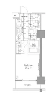 ザ パークハビオ上野レジデンス【4階】の間取り