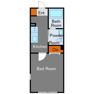 LiveFlat恵比寿【1階】の間取り