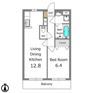 ソル・レヴァンテII【2階】の間取り