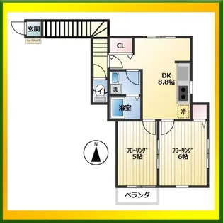 コーラル・ハイツ【2階】の間取り