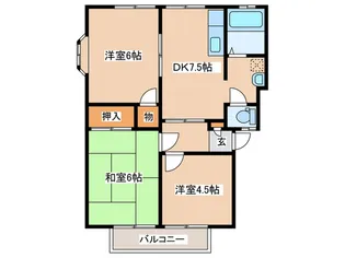 ファーストライフ板戸II【2階】の間取り