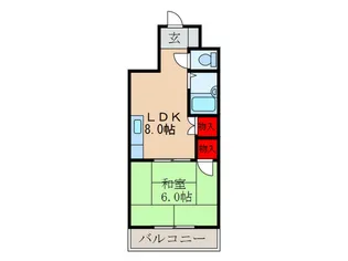 サンロイヤル柴島II【2階】の間取り