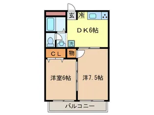 ジョリ-パレス【3階】の間取り