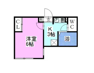 レオネクスト習志野台【2階】の間取り