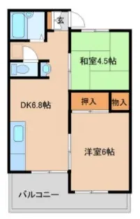 上田ハイツ【2階】の間取り