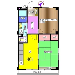 BJコートA棟【4階】の間取り