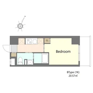 S-RESIDENCE横浜大通り公園【11階】の間取り