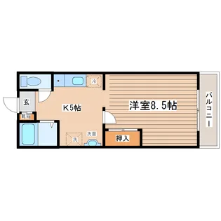 グランパルク旭ヶ丘【2階】の間取り