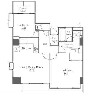 品川プリンス・レジデンス【8階】の間取り