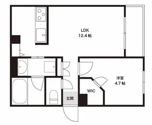 グランフォルトゥーナ浜田山【1階】の間取り