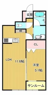 ル・グラン【1階】の間取り