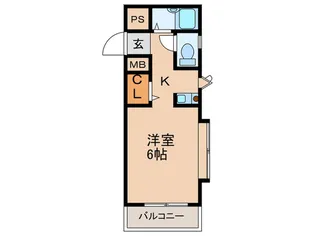 パラド-ル常盤【1階】の間取り