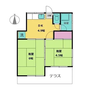 福島荘【1階】の間取り