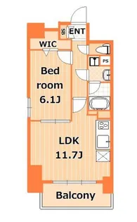 ソレイユルヴァン【6階】の間取り